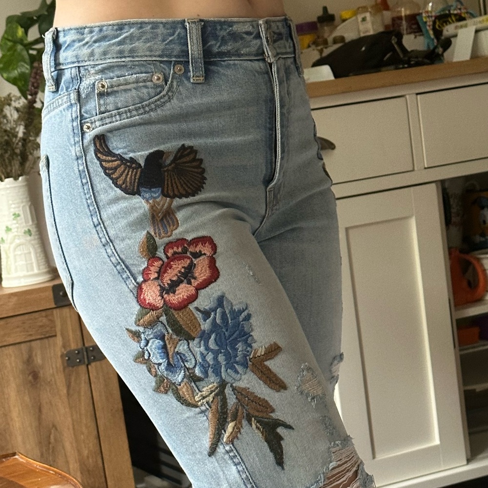 Embroidered Jeans